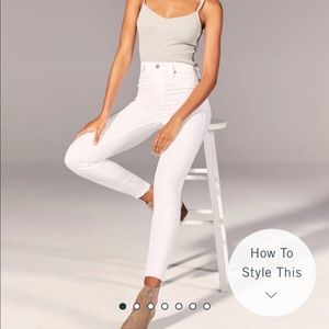 Abercrombie & Fitch White Jeggings
